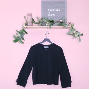 Anthropologie Single Button Peplum Back Cardigan Sweater